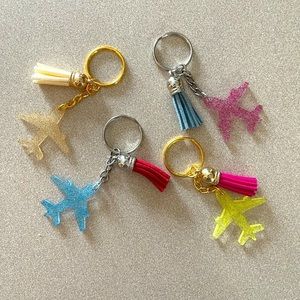 Handmade Airplane Keychain